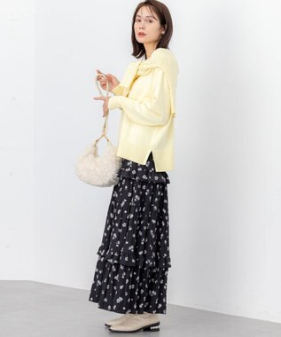 組曲 S コットンカシミヤMIX クルーネックニット イエロー系