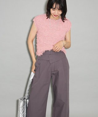 Green Parks ・ｓｗｉｎｇ　ｂｙ　チュールヤーンプルオーバー Pink