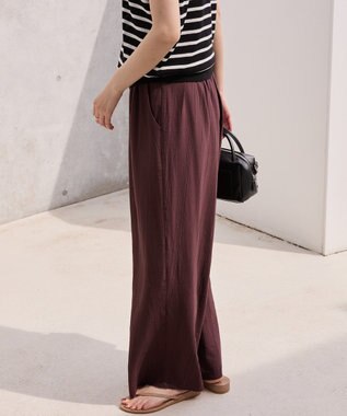 AMERICAN HOLIC 【接触冷感】ワッシャーイージーパンツ Chocolat