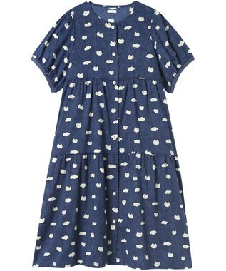 tsumori chisato SLEEP ツモリチサト ワンピース 綿100%(本体) 楊柳素材 5分袖 半袖 ロング丈 レディース UNT121 /ワコール