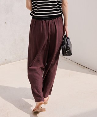 AMERICAN HOLIC 【接触冷感】ワッシャーイージーパンツ Chocolat