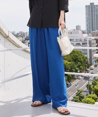 AMERICAN HOLIC 【接触冷感】ワッシャーイージーパンツ Deep Blue