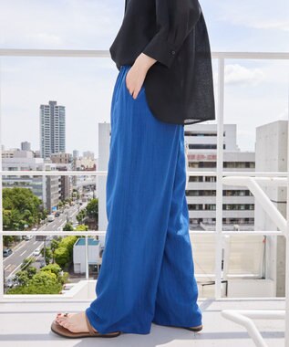 AMERICAN HOLIC 【接触冷感】ワッシャーイージーパンツ Deep Blue