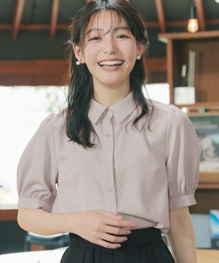 Tiaclasse 【新色追加】パフスリーブシャツブラウス