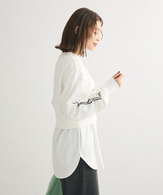 Green Parks ・ＥＬＥＮＣＡＲＥ　ＤＵＥ　ロゴ刺繍ショートスウェッ Gray Mixture