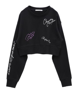 Green Parks ・ＥＬＥＮＣＡＲＥ　ＤＵＥ　ロゴ刺繍ショートスウェッ Gray Mixture