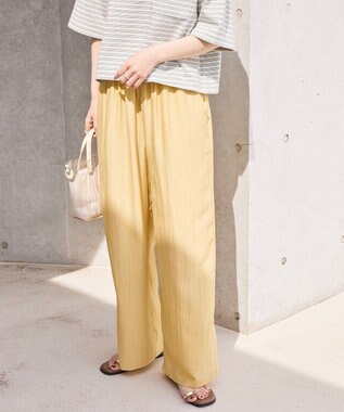 AMERICAN HOLIC 【接触冷感】ワッシャーイージーパンツ Mustard