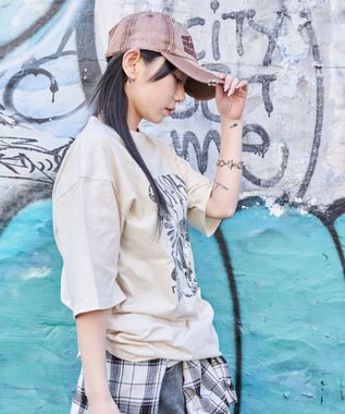 WEGO 【ユニセックス着用ITEM/MLサイズ展開】ブリーチヴィンテージグラフィックT（SS） オフホワイト