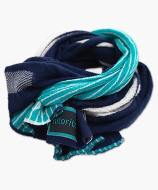 nitorito FUDGE12月号掲載【UNISEX】sora スヌード turquoise