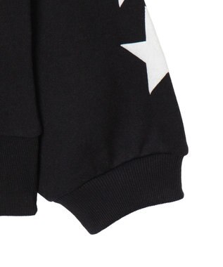 WEGO ナンバリング裏起毛BIGジップパーカー ブラック