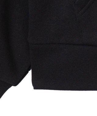 WEGO ナンバリング裏起毛BIGジップパーカー ブラック