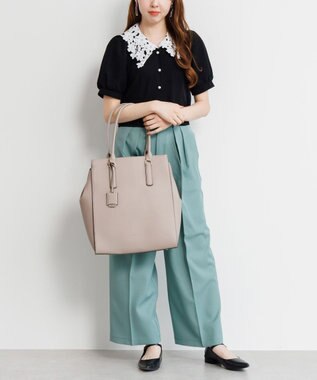 ACE BAGS & LUGGAGE 【PCケース付・A4収納】【雑誌掲載】Jewelna Rose OLバッグ エト トートバッグ 縦型 11932 ジュエルナローズ 通勤 グレージュ