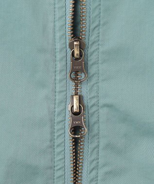 J.PRESS YORK STREET 【UNISEX】サテンストレッチ MA-1 ブルゾン ライトグリーン系