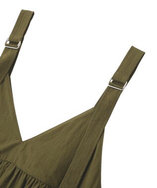 AMERICAN HOLIC 【選べる丈】Ｖネックワンピース Khaki