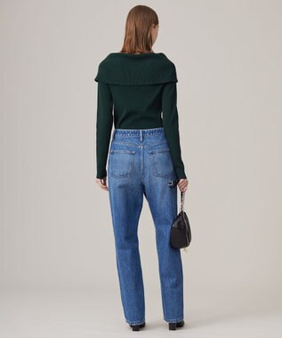 ICB L 【CLASSY.1月号掲載・洗える】ウォーターリサイクルデニム カーブパンツ ブルーデニム系