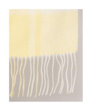 UNBILLION カシュネ cache nez / ウールチェックストール イエロー