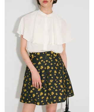 Green Parks ビックカラーナローブラウス Off White