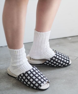 LOOM&SPOOL GeoVis吊り込みスリッパ モノトーン