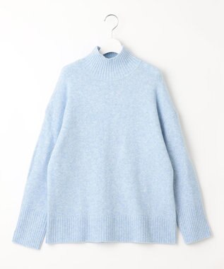 Feroux 【洗える・古畑星夏さん着用】ハイネックニット プルオーバー スカイブルー系
