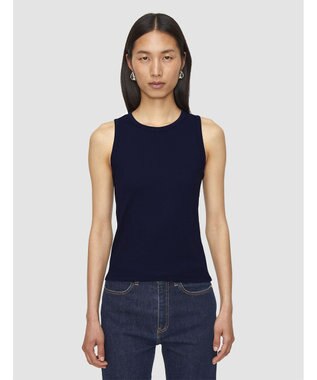  【洗える】ジャージーリブ　タンクトップ