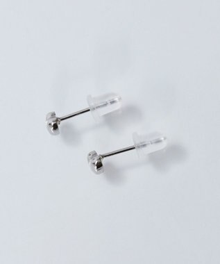 Phoebe 【金属アレルギー対応】パフィーハートピアス　シルバー/サージカルステンレス シルバー