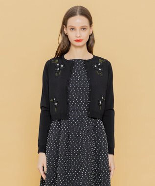 TOCCA 【洗える！】DAFFODIL カーディガン ブラック系