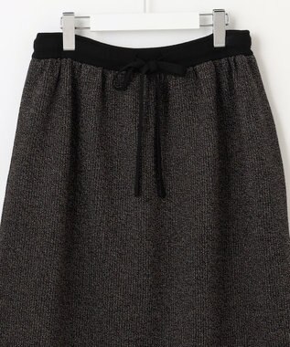 自由区 【PREMIUM KNIT COLLECTION】シャイニーミックス スカート ブラックラメ