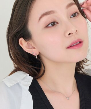 Phoebe 【金属アレルギー対応】パフィーハートピアス　シルバー/サージカルステンレス シルバー