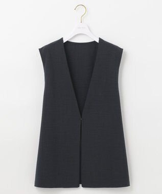 ANY SIS 【セットアップ対応】リネンライク ジレ ネイビー