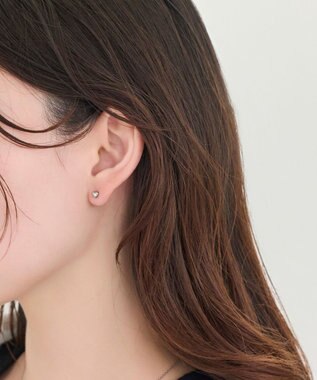 Phoebe 【金属アレルギー対応】パフィーハートピアス　シルバー/サージカルステンレス シルバー