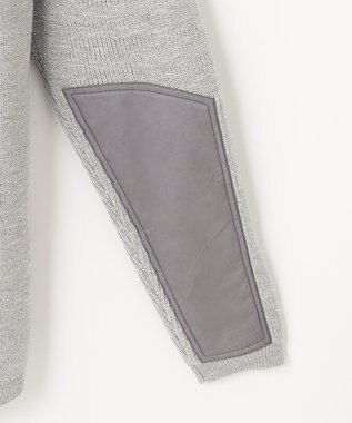 JOSEPH ABBOUD MOUNTAIN 【UNISEX】日本素材 ストレッチニットパーカー ライトグレー系