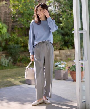 ANY ビューティベーシックロングＴシャツ ブルー