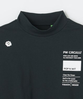 PW CIRCULUS 【MEN】ベーシックロングスリーブモックネック ゴルフ ブラック系