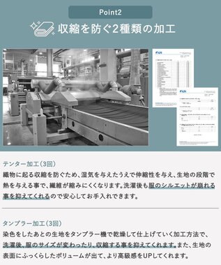 Tiaclasse 【GOLD LABEL・洗える】パールボタン付きポンチワンピース ネイビー