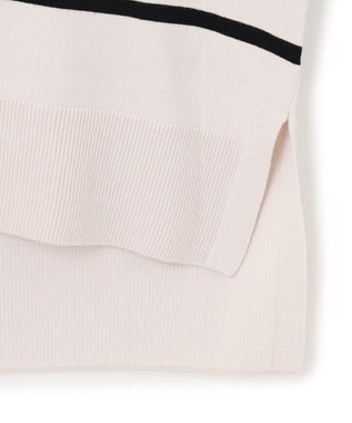 UNFILO マイビューティ スキッパーニット アイボリー×ブラック