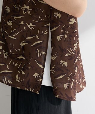 Green Parks スカーフドッキングプルオーバー Brown