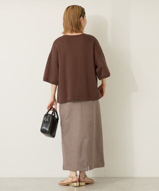 AMERICAN HOLIC フェイクレザーダンボールスカート Beige