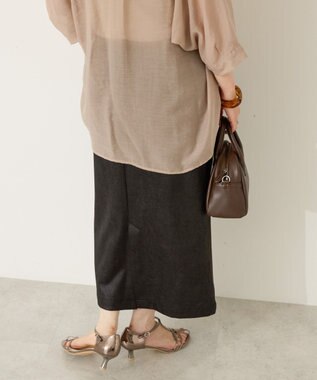 AMERICAN HOLIC フェイクレザーダンボールスカート Black