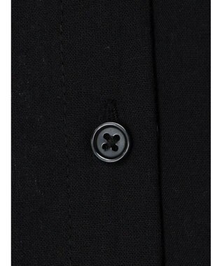 CRAFT STANDARD BOUTIQUE 先染めチェック（大）バンドカラー袖ＲＩＢ　ＯＰ Black