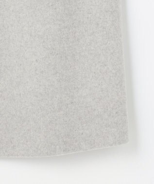 J.PRESS LADIES S ショートビーバー ロング丈 ステンカラー コート トップグレー系