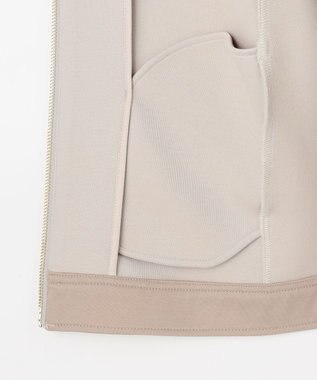 J.PRESS LADIES S 【WEB限定】ダンボールジャージー ハイネック ブルゾン 【WEB限定】グレージュ系