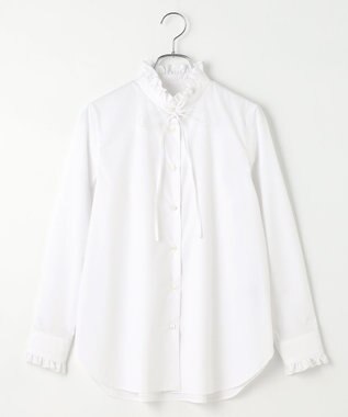 #Newans フリルカラーノーブルブラウス ホワイト