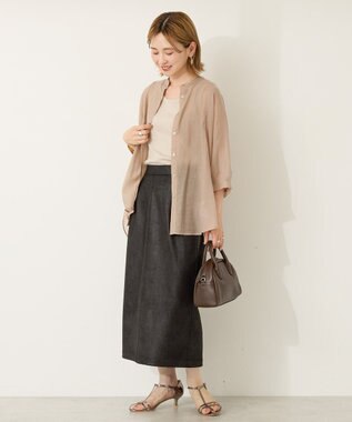 AMERICAN HOLIC フェイクレザーダンボールスカート Black