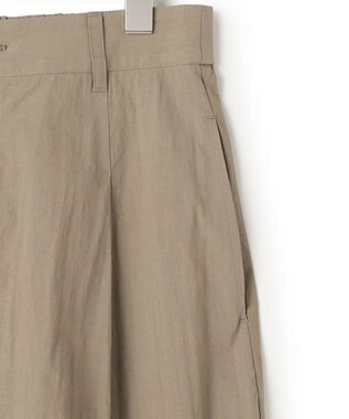 23区 【先行予約/SLOW/一部店舗限定】コットンナイロンタイプライター ワイドカーブ バギー パンツ カーキ