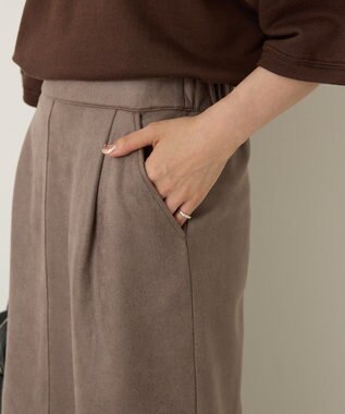 AMERICAN HOLIC フェイクレザーダンボールスカート Beige