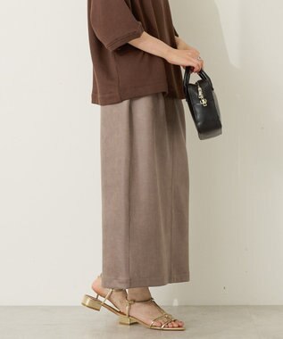 AMERICAN HOLIC フェイクレザーダンボールスカート Beige