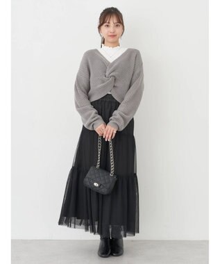 earth music&ecology テレコリブメローハイネックインナー Off White