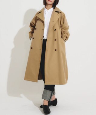 muuc 花粉シールドコート〈国産・綿100%天然素材〉〈ユニセックス・大きいサイズあり〉〈3シーズン〉〈モダンなコクーンシルエット〉 ベージュ