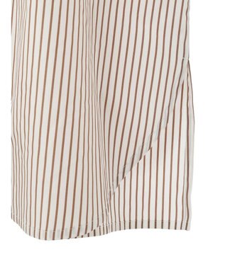 earth music&ecology ボウタイシャツワンピース Stripe Brown