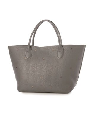 UNBILLION ペルケ perche / 牛革ドット刺繍トートバッグ